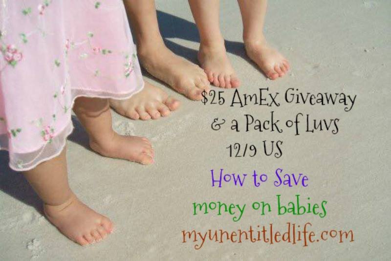 Luvs $25 Amex Gift Card Giveaway