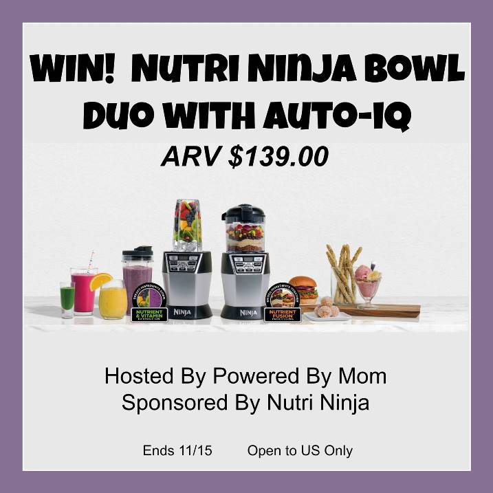 Nutri Ninja Bowl Duo Giveaway!! (ends 11/15)