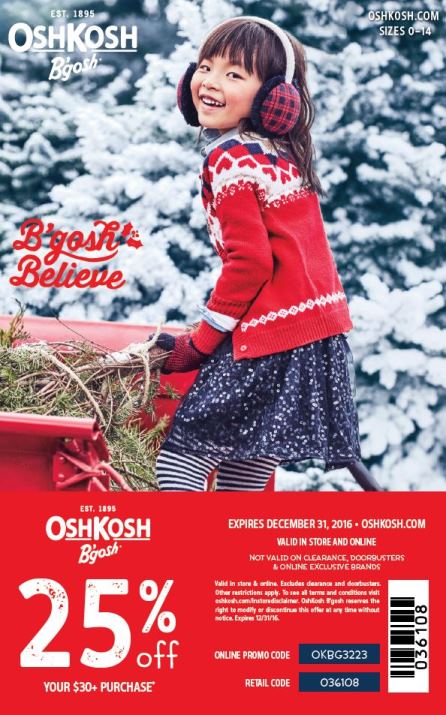 OshKosh B'gosh ~ your holiday clothing solution!! #bgoshbelieve