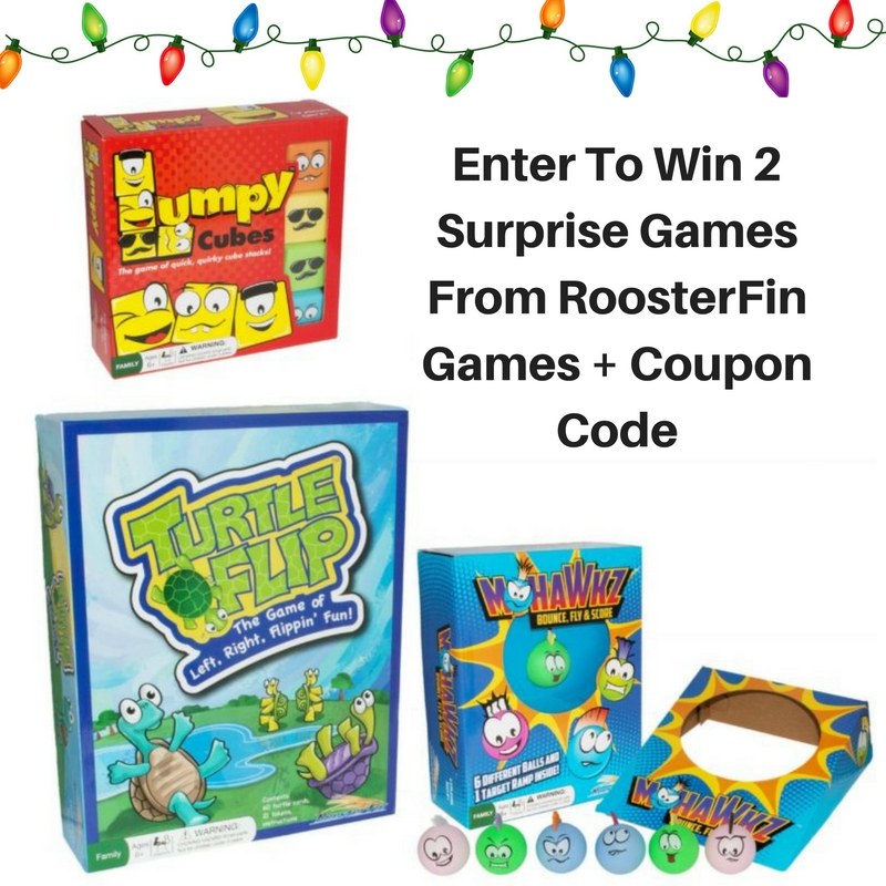 RoosterFin Games Giveaway - WIN 2 games!! #2016HGG (ends 12/7)