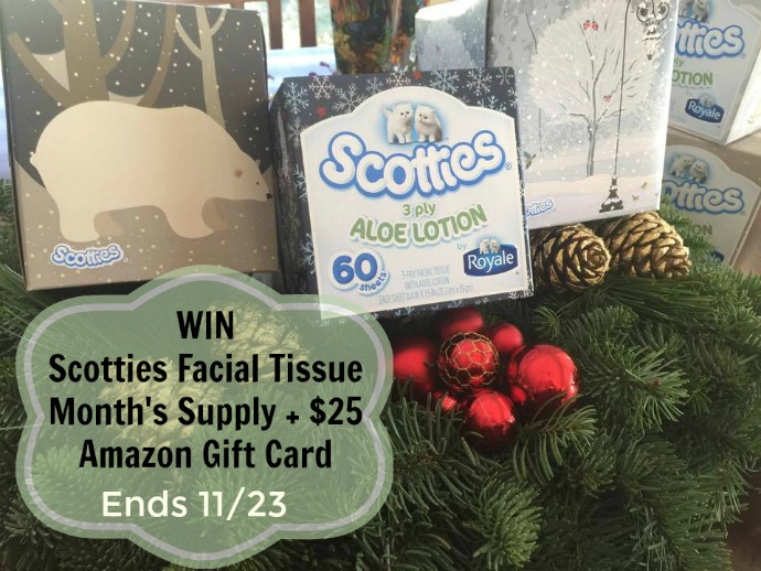 SCOTTIES Facial Tissue & $25 Amazon GC #Giveaway!! 