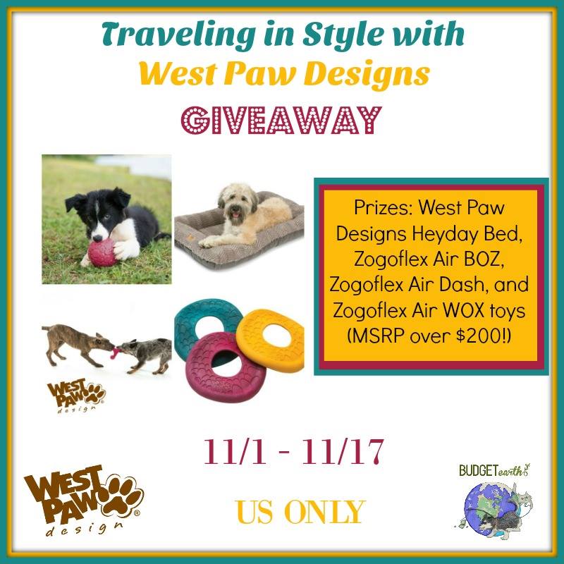Traveling in Style with West Paw Giveaway - $215 value!!