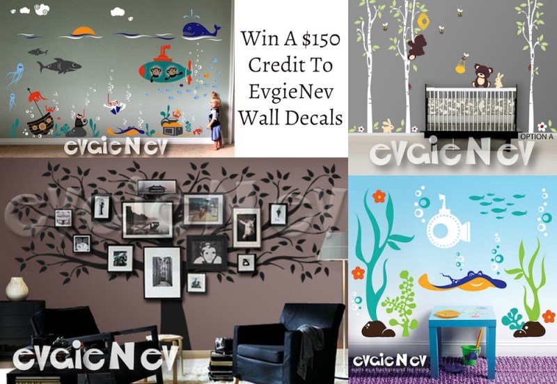 EvgieNev Wall Decals - $150 Gift Card Giveaway! #2016HGG