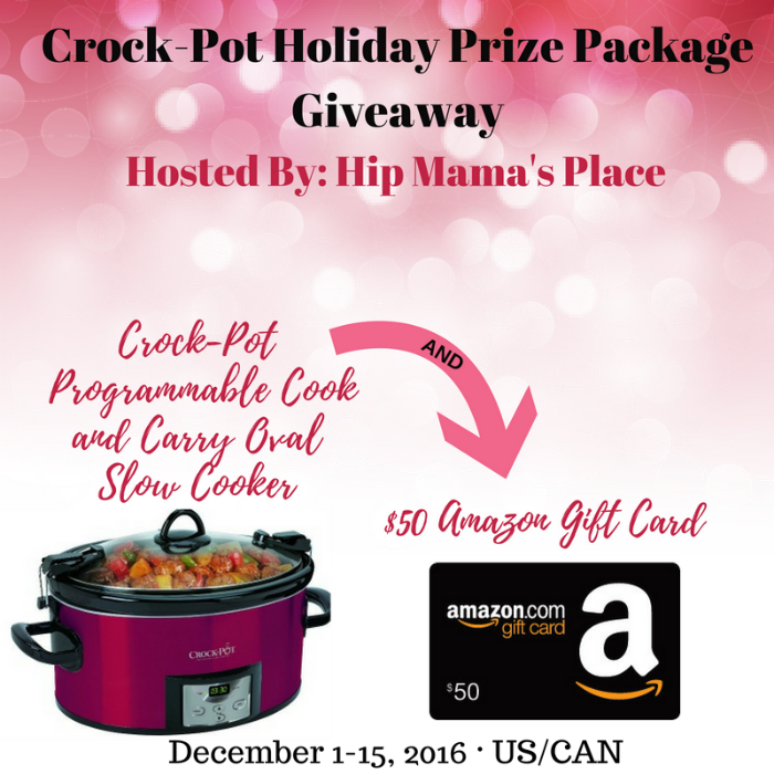 Programmable Cook & Carry Crock-Pot AND $50 Amazon Gift Card Giveaway!! (ends 12/15)