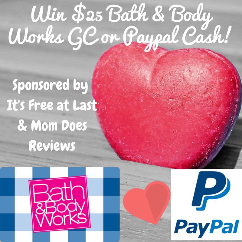 $25 Gift Card Giveaway - Bath & Body Works OR PayPal Cash!! (ends 1/24)