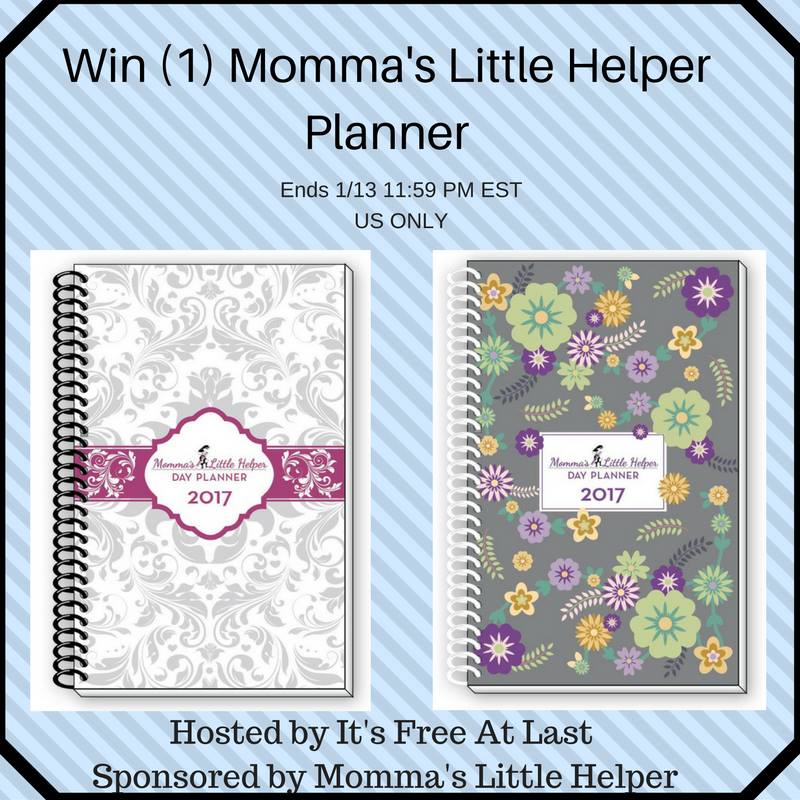 Momma's Little Helper Planner Giveaway!! (ends 1/13)