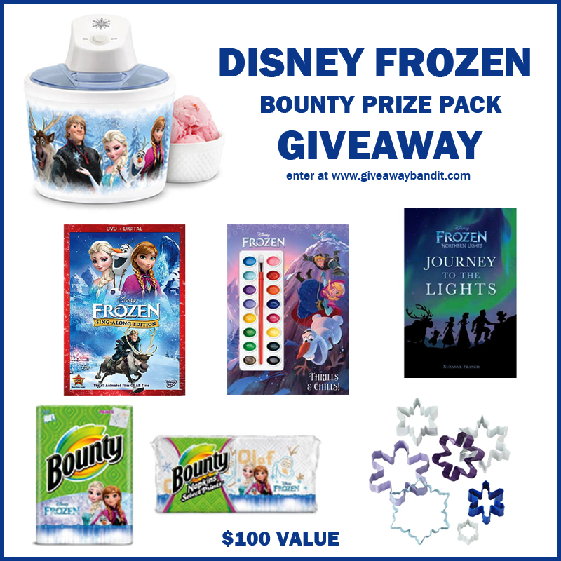 Disney Frozen Bounty Prize Package Giveaway!! $100 value (ends 2/6)