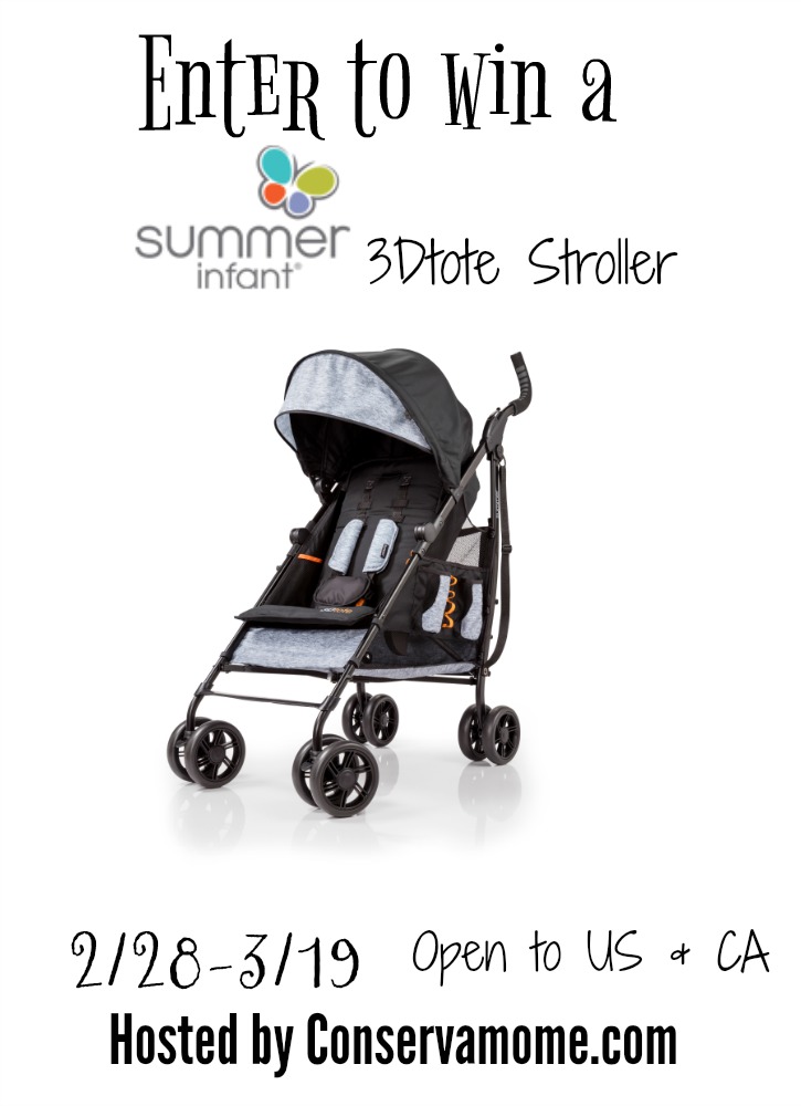 Summer Infant 3Dtote Stroller Giveaway!! (ends 3/19)