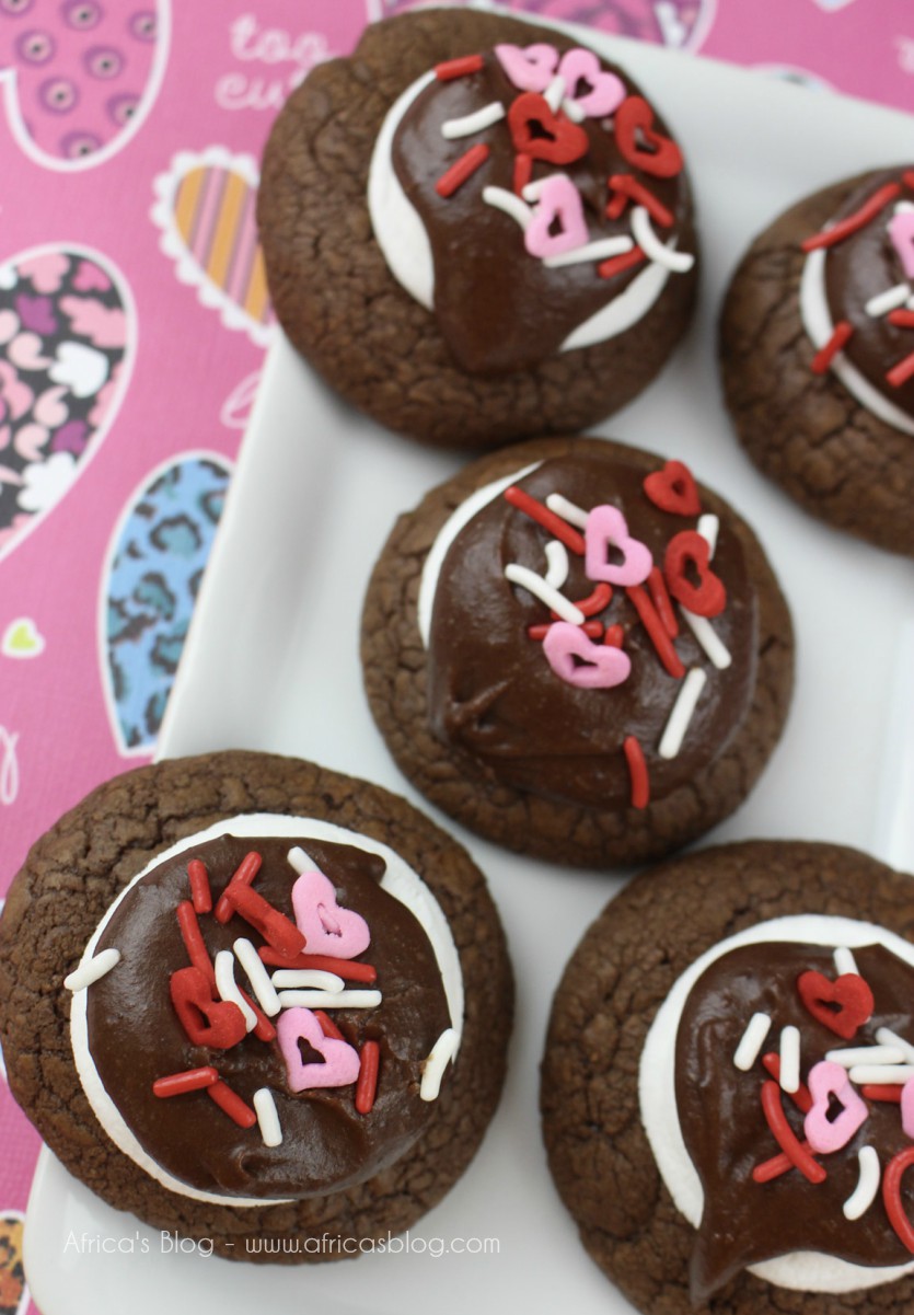 Triple Chocolate Marshmallow Cookies – Perfect Valentine’s Day Treat! #Recipe