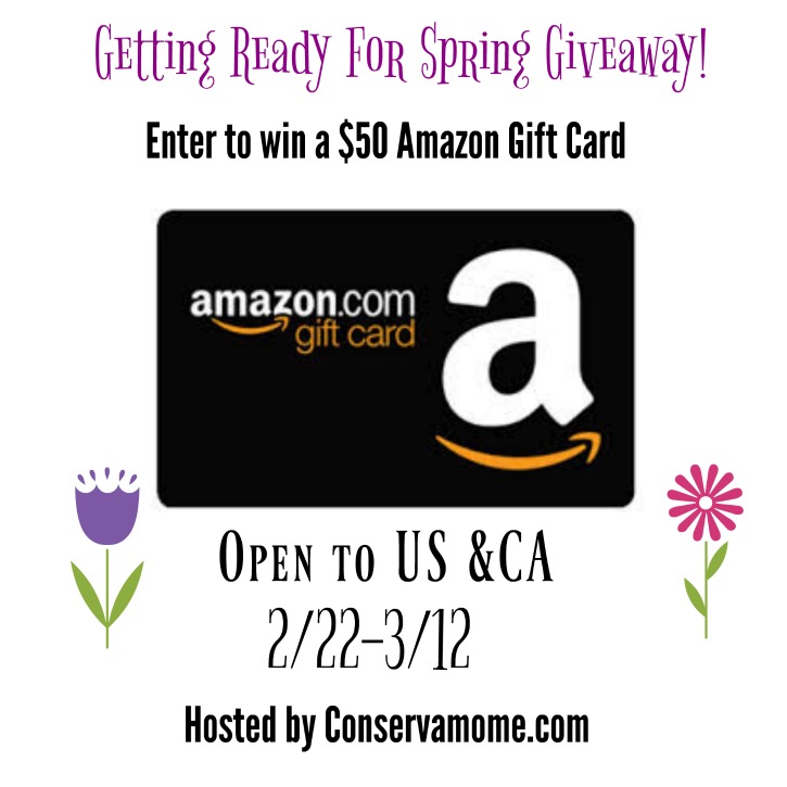 $50 Amazon Gift Card Giveaway - Celebrating SPRING!! 