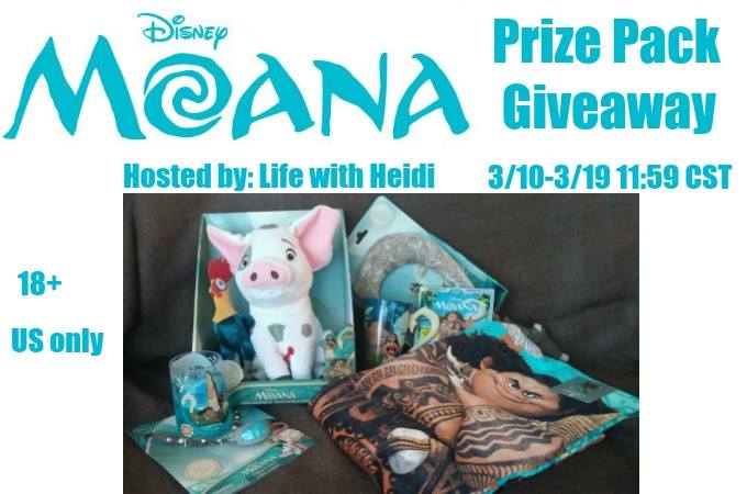 Moana Prize Package Giveaway - ends 3/19