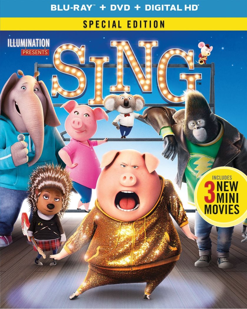 Celebrating SING on Blu-Ray - Prize Package Giveaway!! (ends 3/22)