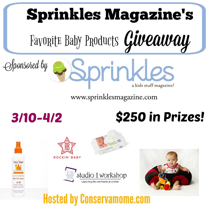 Sprinkles Magazine Best Baby Products Giveaway - $250 value!! (ends 4/2)
