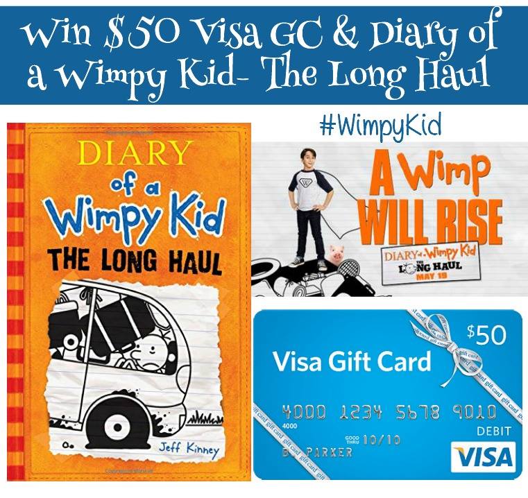 Diary of a Wimpy Kid Book & $50 Visa Gift Card Giveaway!!