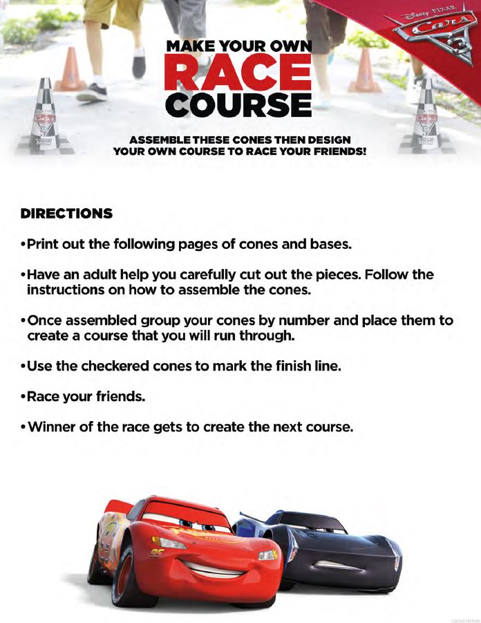 Make your own Cars 3 race course - #Cars3Event
