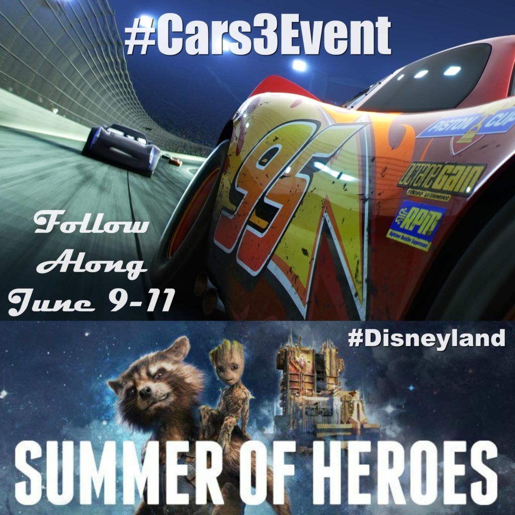 I'm going to #Disneyland for the #Cars3Event!!! #SummerofHeroes