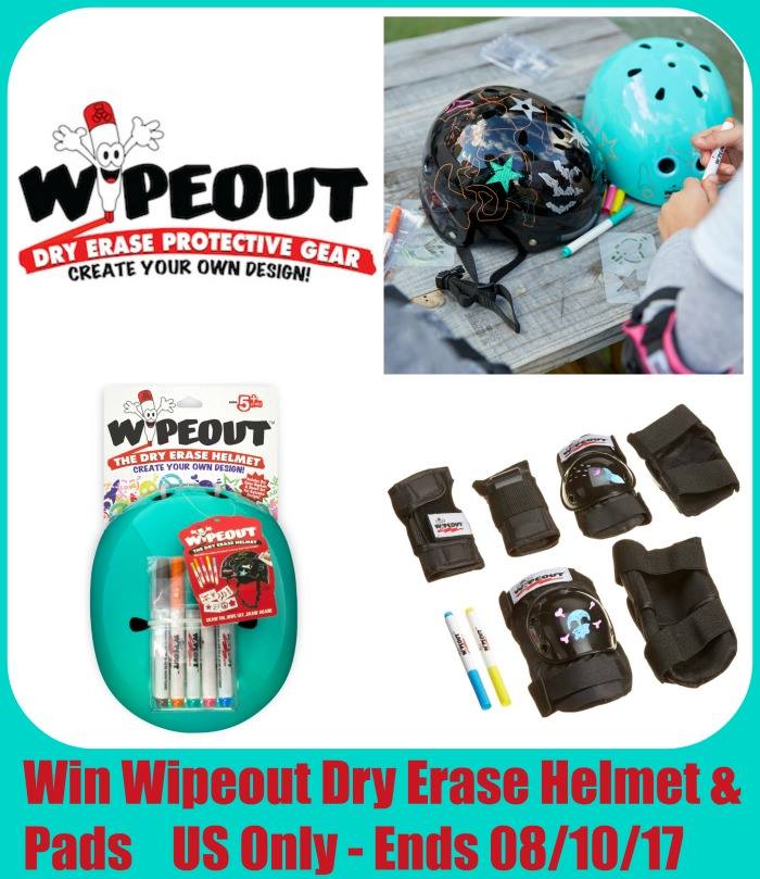 Wipeout Dry Erase Kids Helmet and Safety Pads Giveaway! (ends 8/10)