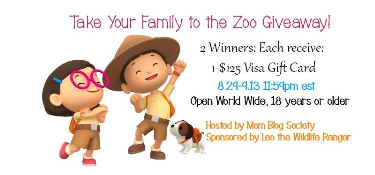 Leo The Wildlife Ranger Giveaway! Win $125 Visa Gift Card ~ TWO Winners!! (ends 9/13)