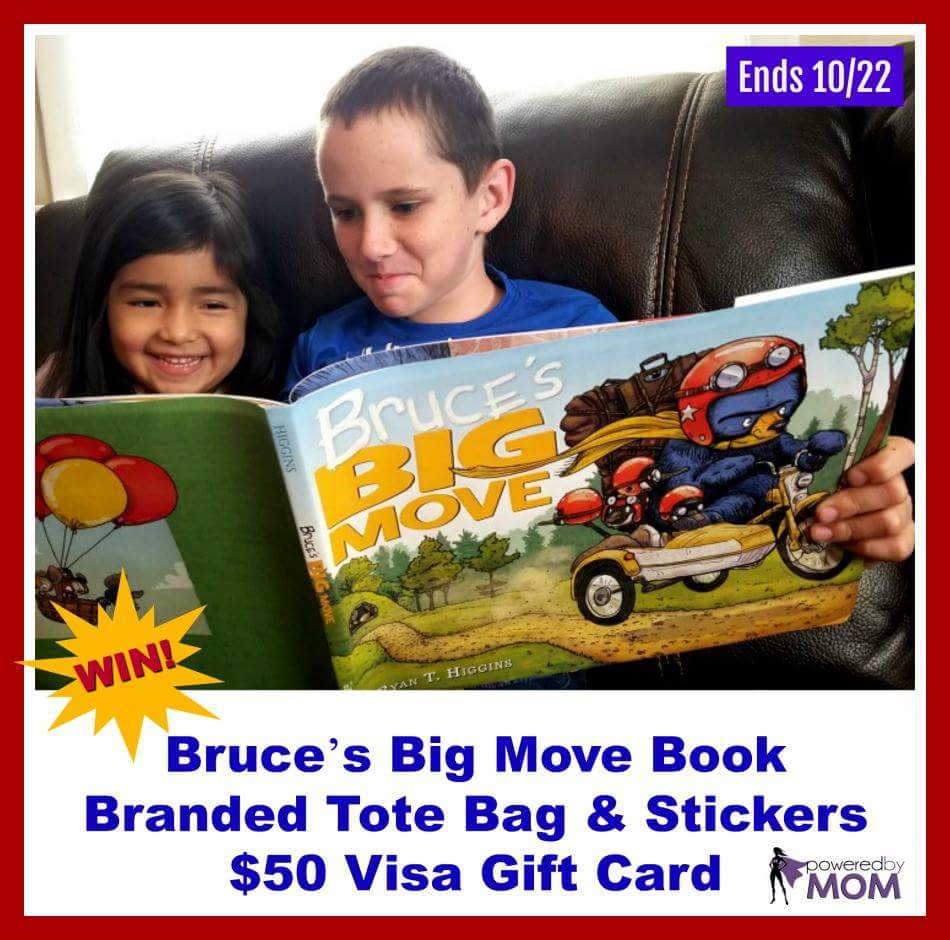 $50 Visa Card, Bruce's Big Move Book & More Giveaway!! (ends 10/22)