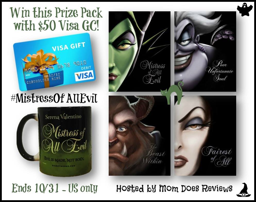 Disney Villains Books Prize Package & $50 Visa Gift Card Giveaway! (ends 10/31)