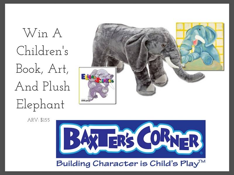 Baxter's Corner Children's Book, Art, And Plush Elephant Giveaway! (ends 12/22)
