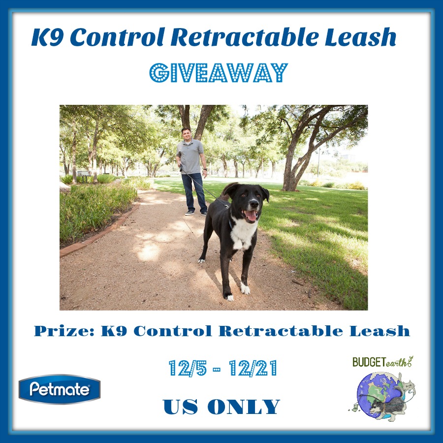 K9 Control Retractable Leash Giveaway!! (ends 12/21)