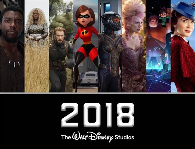 2018 Walt Disney Studios Motion Pictures Slate!!! 