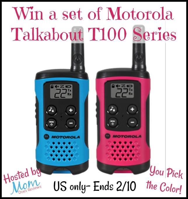 Motorola Talkabout T100 Series Radios Giveaway! (ends 2/10)