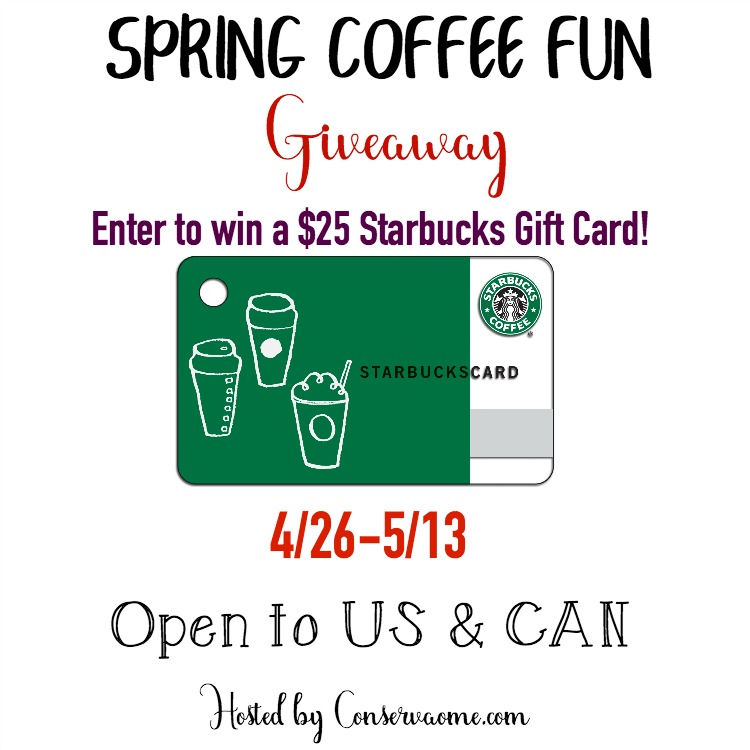 Enter to WIN a $25 Starbucks Gift Card - open to USA & CAN! (ends 5/13)
