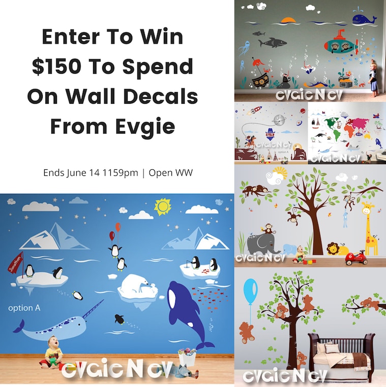 Evgie Wall Decals - Enter to Win a $150 Gift Card!! (ends 6/14)