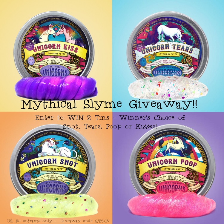 Enter to WIN 2 tins of Mythical Slyme - Winner's Choice! #Giveaway (ends 6/23)