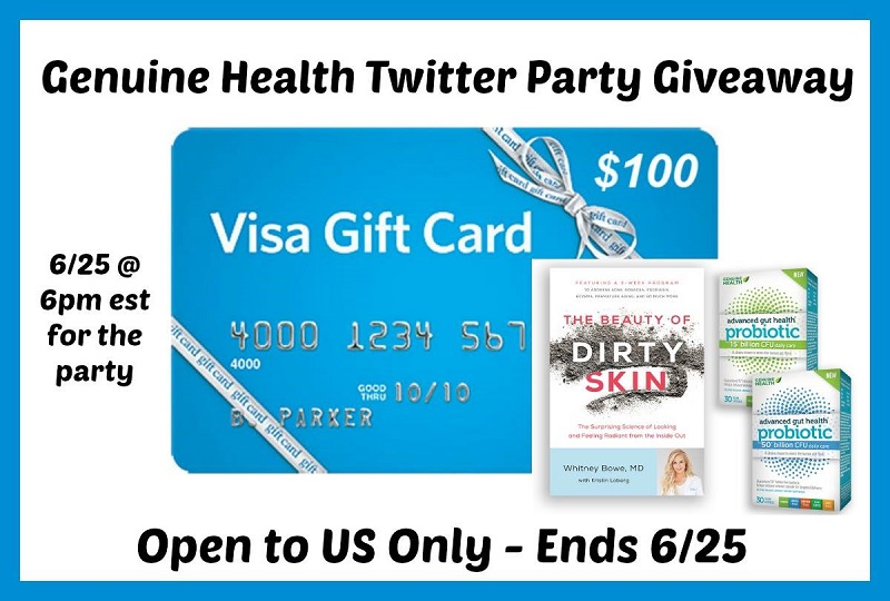 $100 Visa Gift Card #Giveaway - Sponsored by Genuine Health!! (ends 6/25)