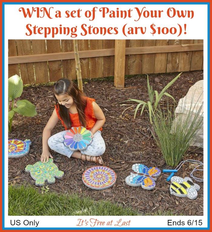 Paint Your Own Stepping Stones Giveaway - $100 value! (ends 6/15)