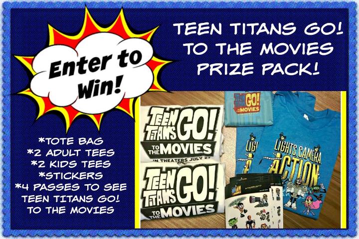 Teen Titans GO! to the Movies! Prize Pack Giveaway! (ends 8/2)