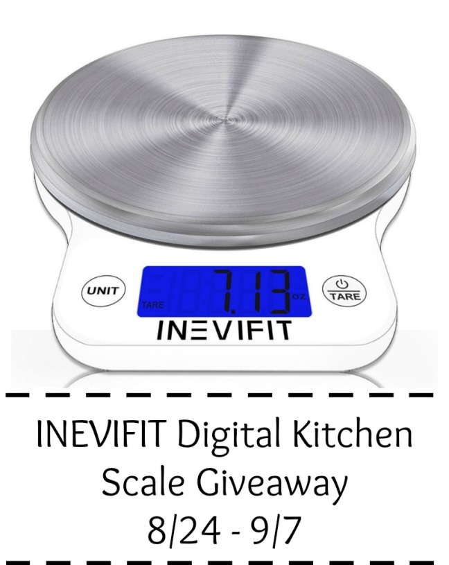 INEVIFIT Kitchen Scale Giveaway #BTSEsentials (ends 9/7)