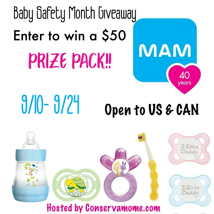 MAM Baby Safety Month Prize Package Giveaway!! (ends 9/24)