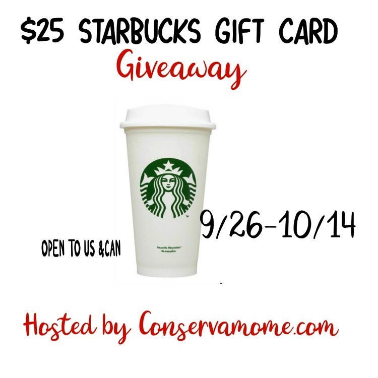Celebrate Fall with a $25 Starbucks Gift Card Giveaway! (ends 10/14)