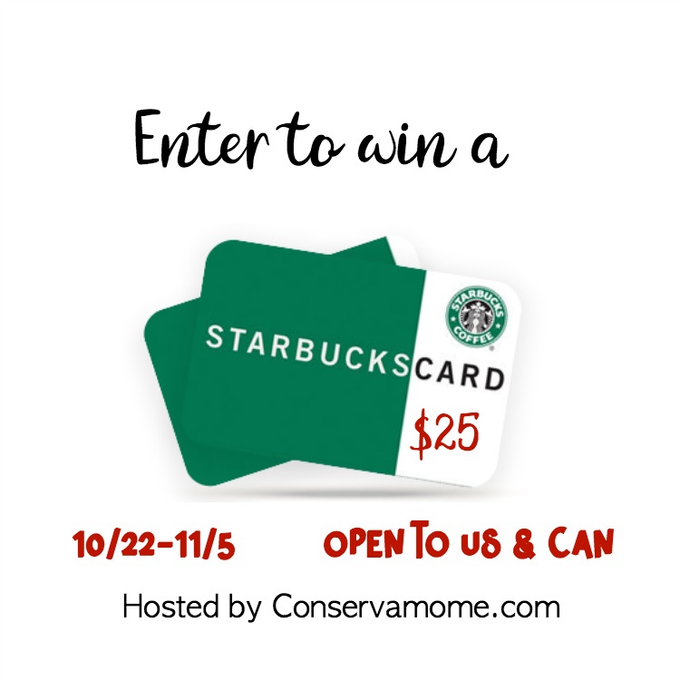 Enter to WIN a $25 Starbucks Gift Card - #Giveaway! Open to USA & CAN (ends 11/5)