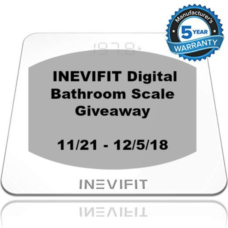 INEVIFIT Digital Bathroom Scale Giveaway! #HolidayEssentials (ends 12/5)