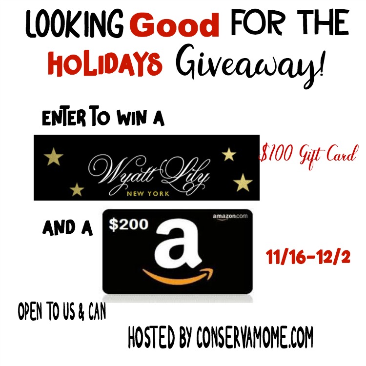 $100 Wyatt Lily GC AND $200 Amazon GC Giveaway! (ends 12/2)