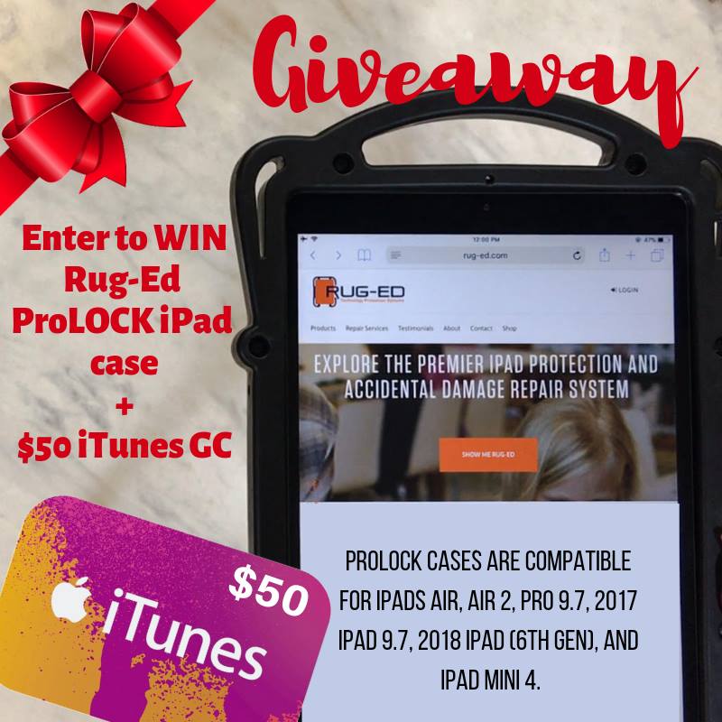 Rug-Ed ProLOCK iPad Case AND $50 iTunes GC Giveaway! #HolidayEssentials (ends 12/28)