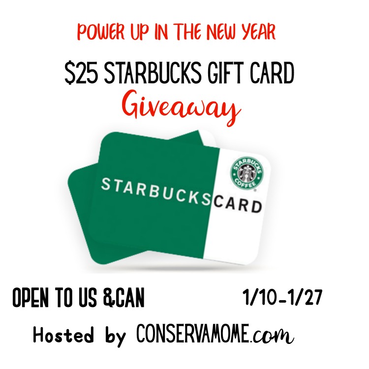 Enter to WIN a $25 Starbucks Gift Card! #Giveaway (ends 1/27)
