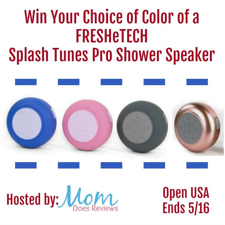 FRESHeTECH Splash Tunes Pro Waterproof Speaker Giveaway! (ends 5/16)