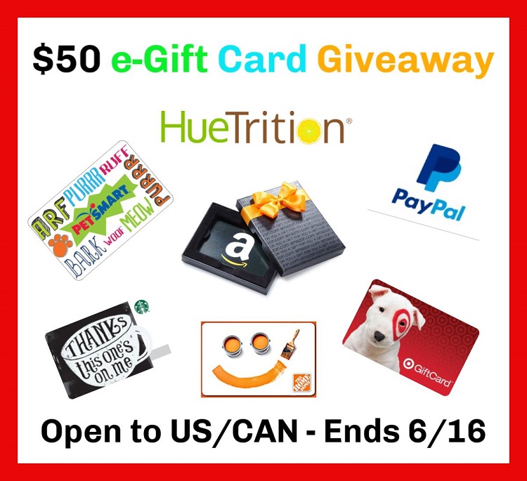 $50 HueApproved e-Gift Card Giveaway – USA & CAN! (ends 6/16)