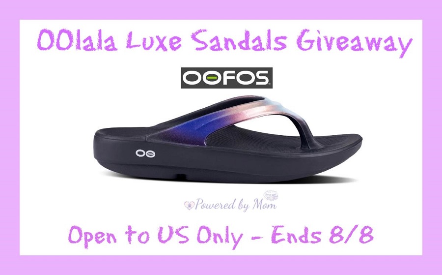 OOFOS OOlala Luxe Sandals Giveaway! $65 retail value!!  (ends 8/8)