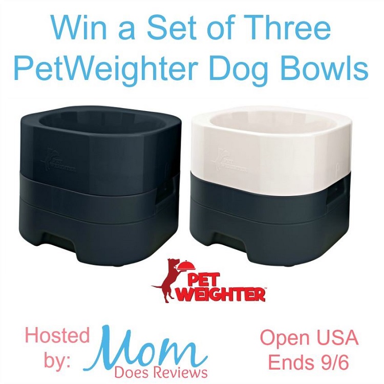PetWeighter Dog Bowls Prize Pack Giveaway!! (ends 9/6)