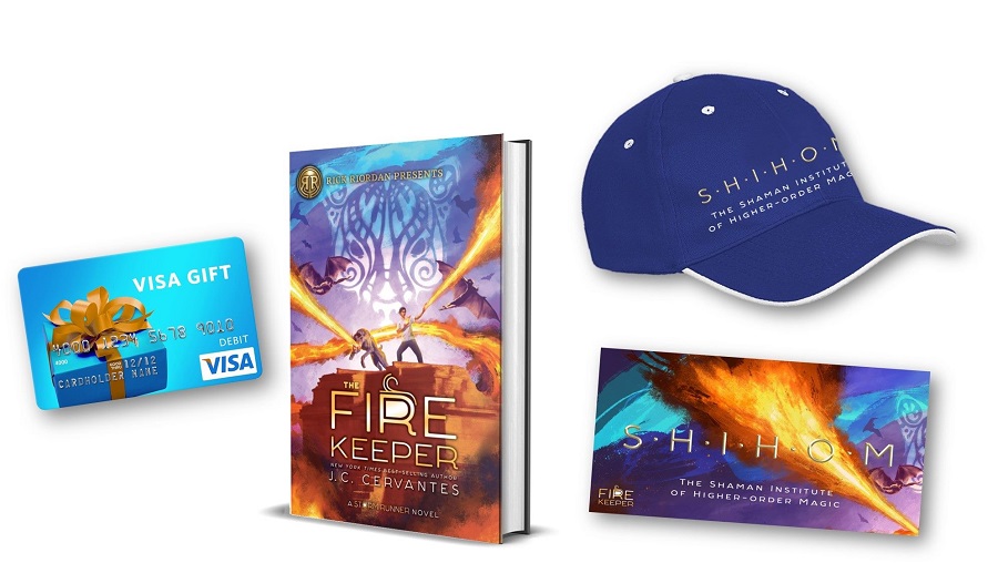 The Fire Keeper Novel - Prize Package & $100 Visa GC Giveaway! (ends 9/23)