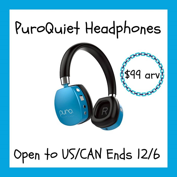 PuroQuiet Headphones with Bluetooth - for kids Giveaway! (ends 12/6)