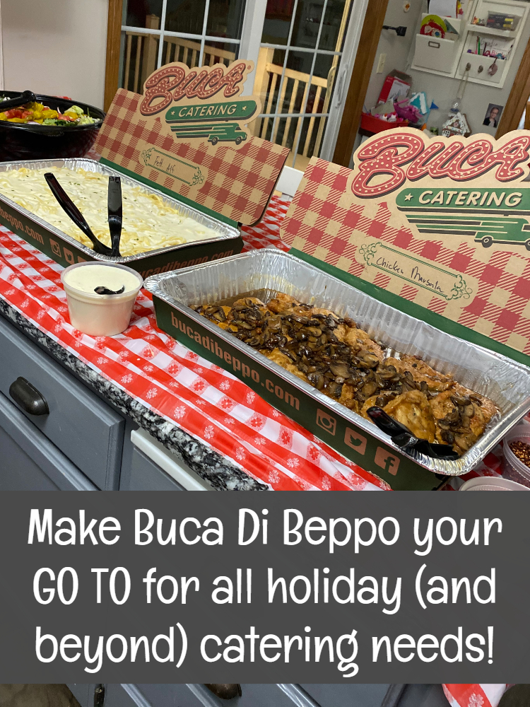 Buca Di Beppo makes holiday catering EASY! #ReasontoBuca